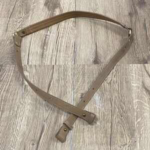 Brahmin Tan Leather Replacement Bag Strap With Gold Tone Hardware